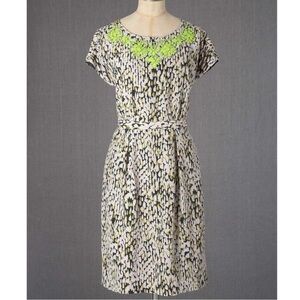 Boden Multicolor Petal Print Jeweled Cara
Dress US 16L